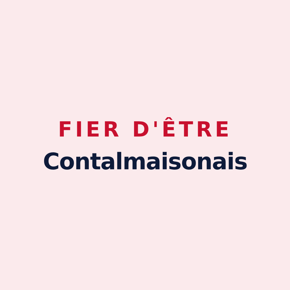 Magnet « Fier d'être Contalmaisonais » — design pour Contalmaison