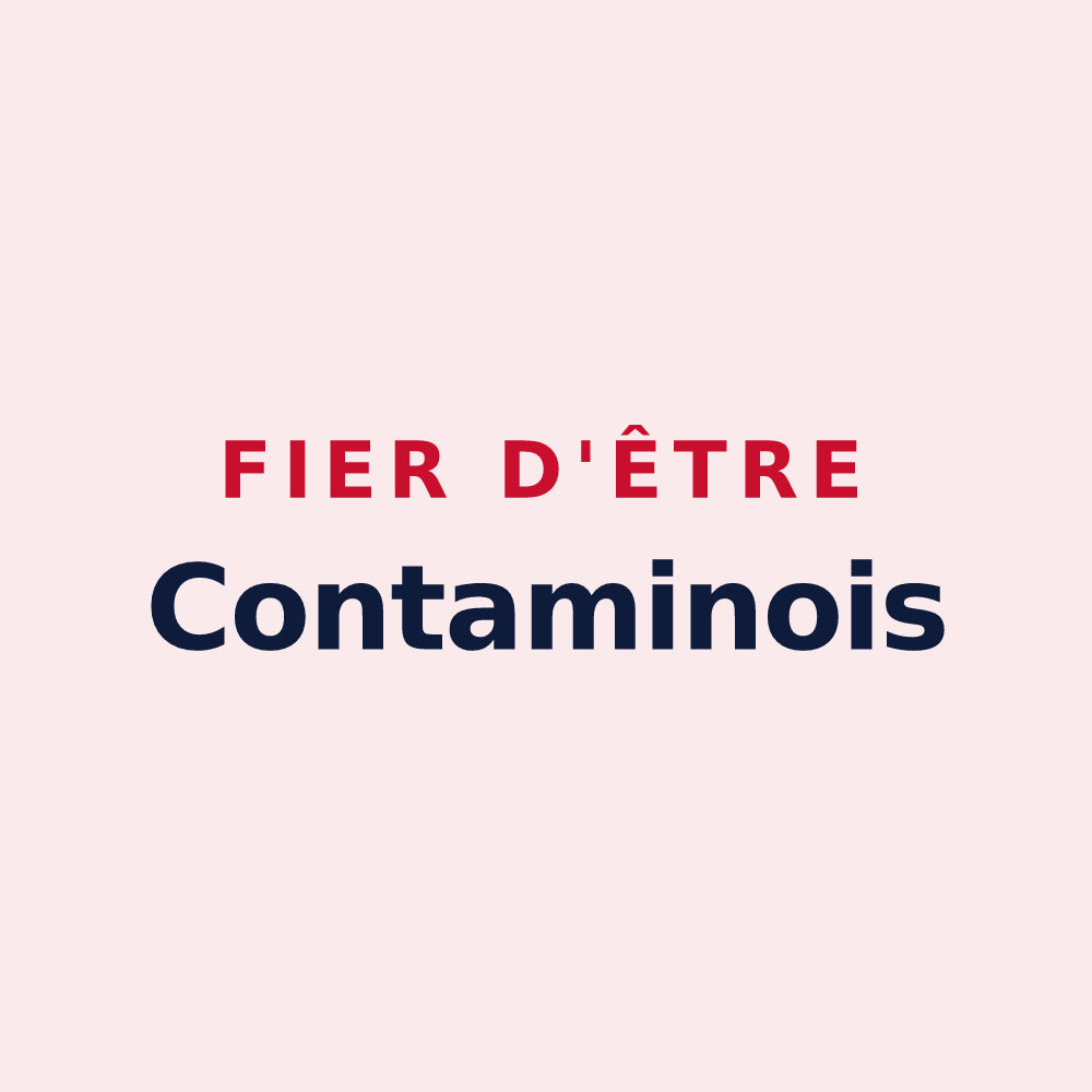 Magnet « Fier d'être Contaminois » — design pour Contamine-Sarzin