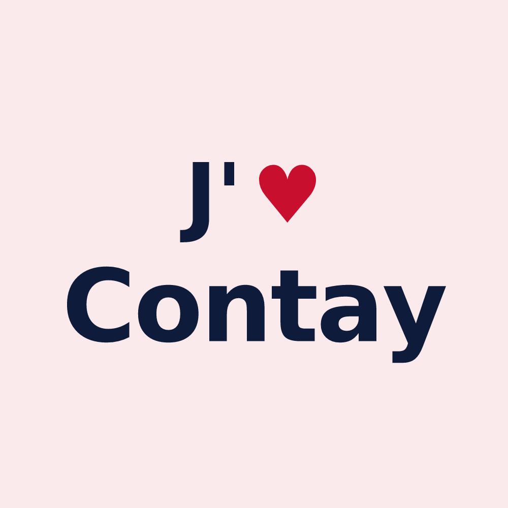 Magnet personnalisé Contay — design J'aime Contay