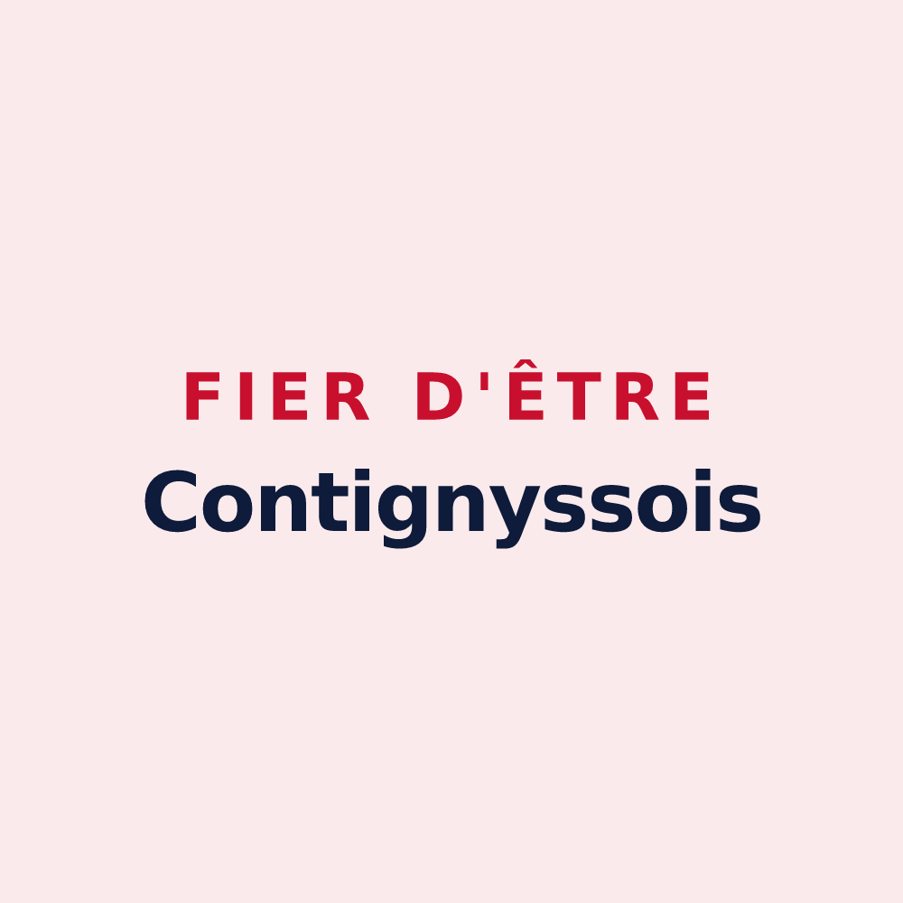 Magnet « Fier d'être Contignyssois » — design pour Contigny