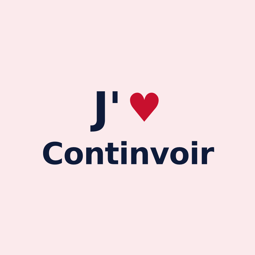 Magnet personnalisé Continvoir — design J'aime Continvoir