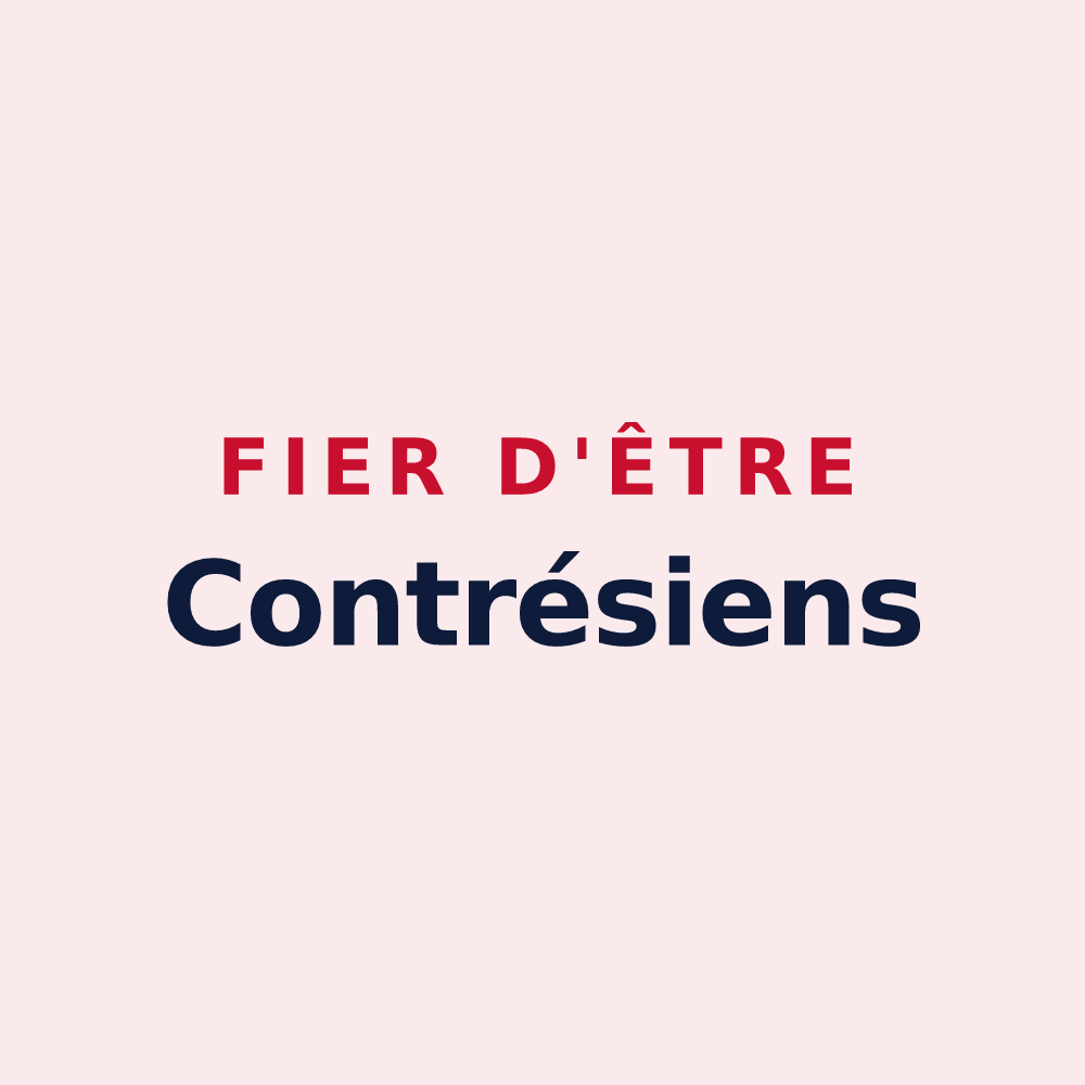 Magnet « Fier d'être Contrésiens » — design pour Contré