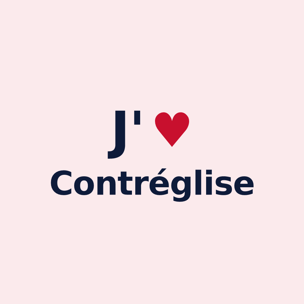 Magnet personnalisé Contréglise — design J'aime Contréglise