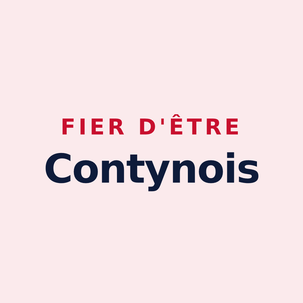 Magnet « Fier d'être Contynois » — design pour Conty