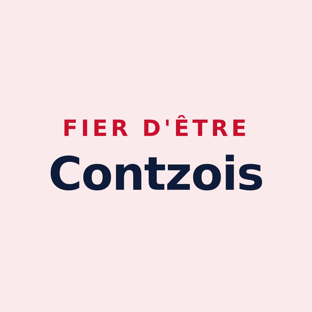 Magnet « Fier d'être Contzois » — design pour Contz-les-Bains