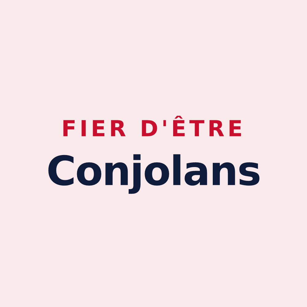 Magnet « Fier d'être Conjolans » — design pour Conzieu