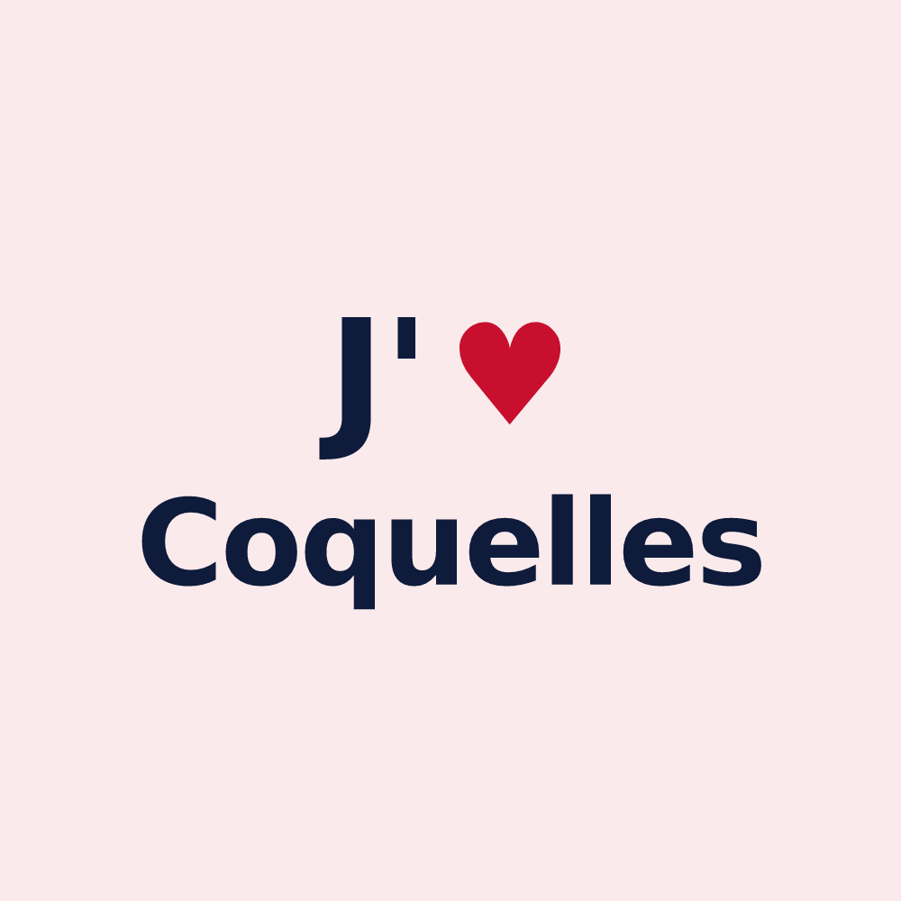 Magnet personnalisé Coquelles — design J'aime Coquelles