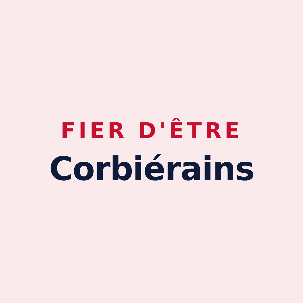 Magnet « Fier d'être Corbiérains » — design pour Corbières-en-Provence