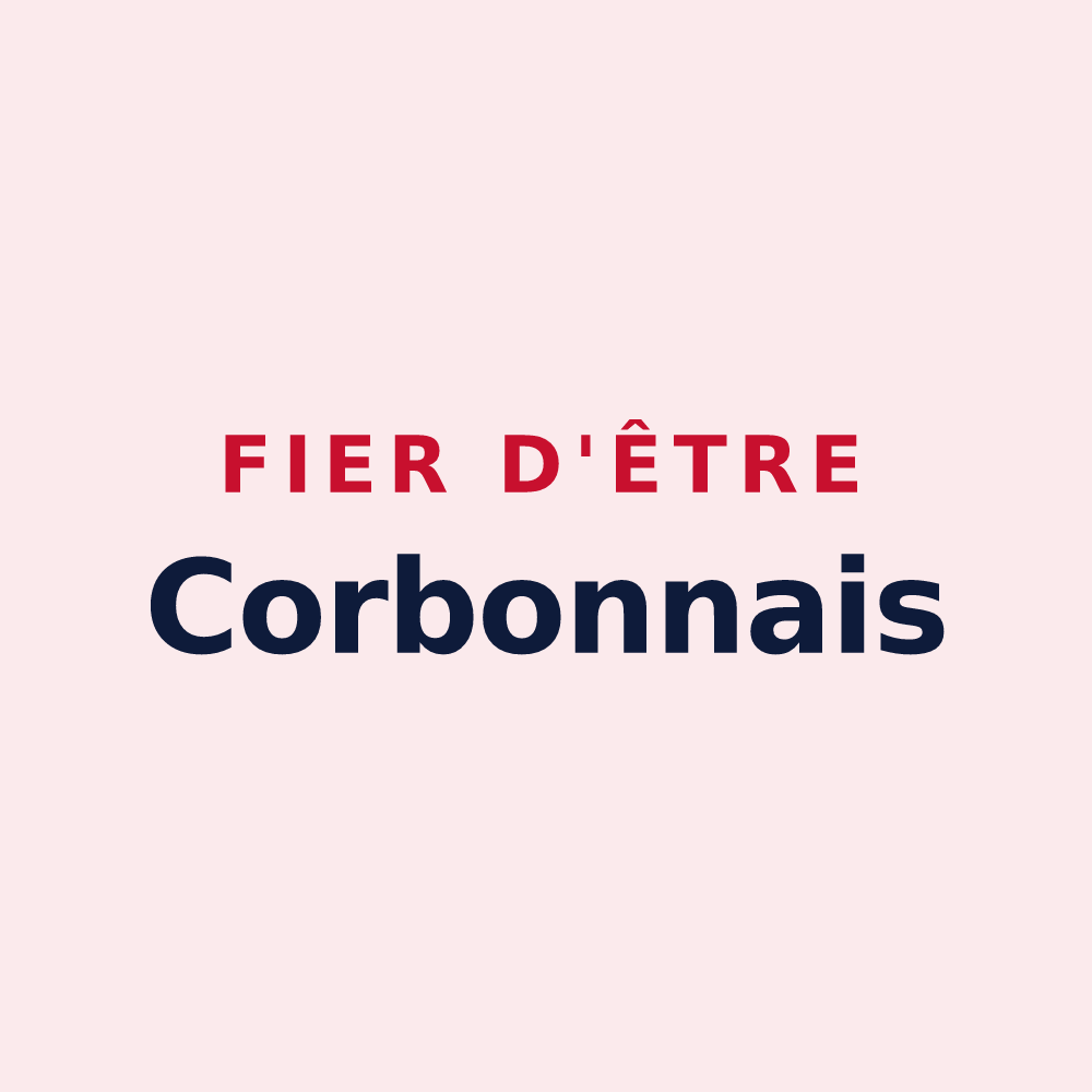 Magnet « Fier d'être Corbonnais » — design pour Corbon