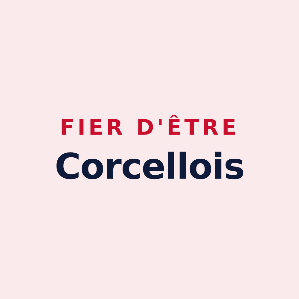 Magnet « Fier d'être Corcellois » — design pour Corcelles-les-Arts