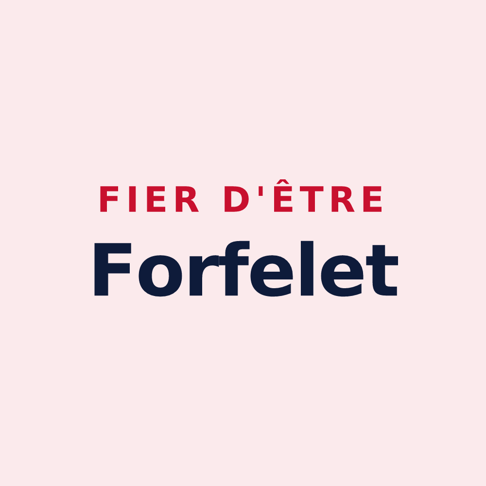 Magnet « Fier d'être Forfelet » — design pour Corcieux