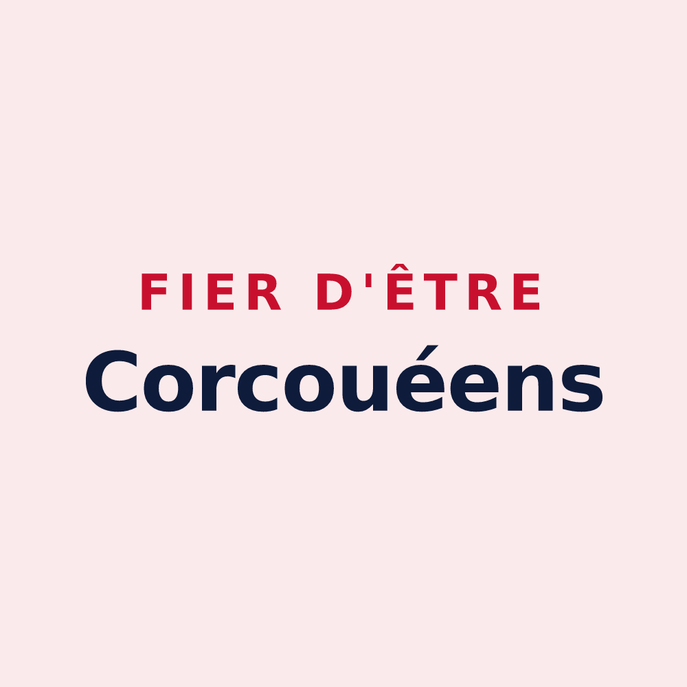 Magnet « Fier d'être Corcouéens » — design pour Corcoué-sur-Logne