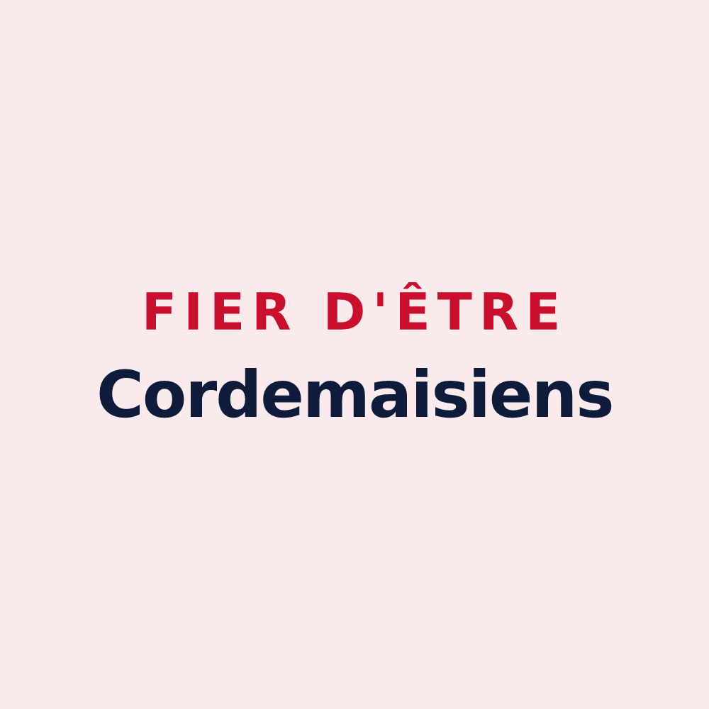 Magnet « Fier d'être Cordemaisiens » — design pour Cordemais