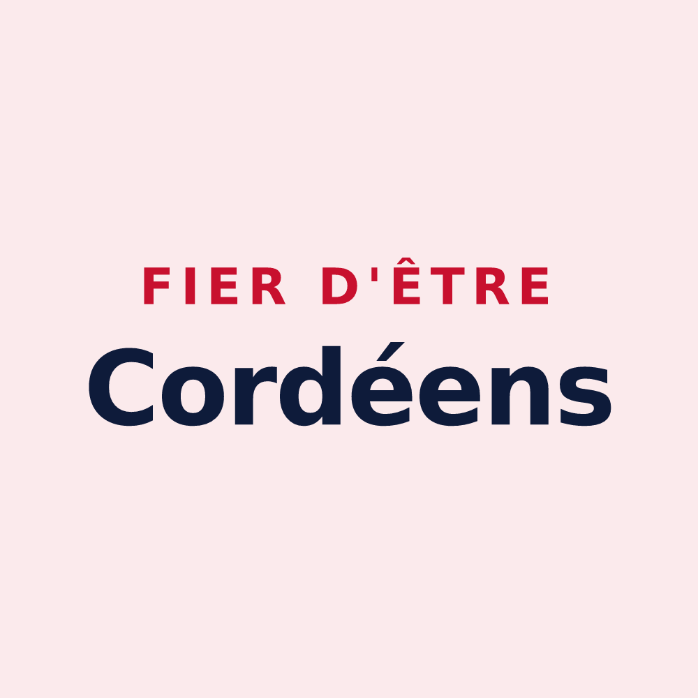 Magnet « Fier d'être Cordéens » — design pour Cordey