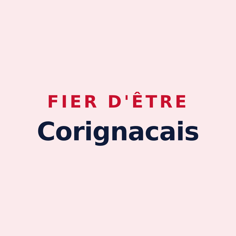 Magnet « Fier d'être Corignacais » — design pour Corignac