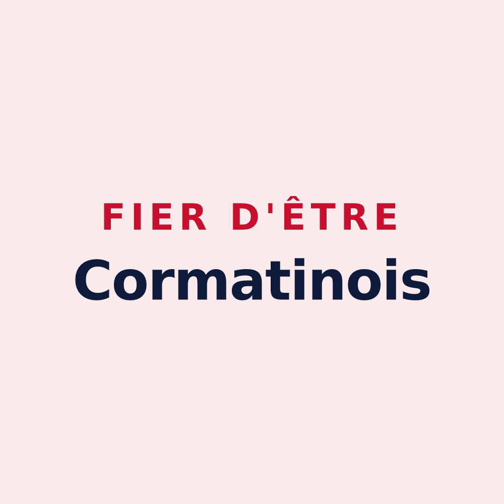Magnet « Fier d'être Cormatinois » — design pour Cormatin