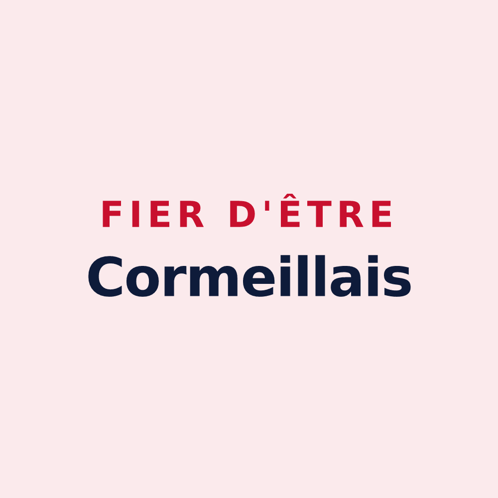 Magnet « Fier d'être Cormeillais » — design pour Cormeilles-en-Parisis