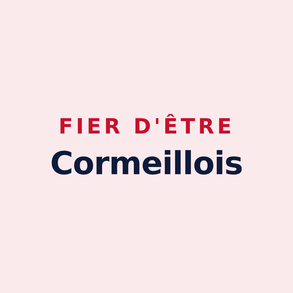 Magnet « Fier d'être Cormeillois » — design pour Cormeilles-en-Vexin
