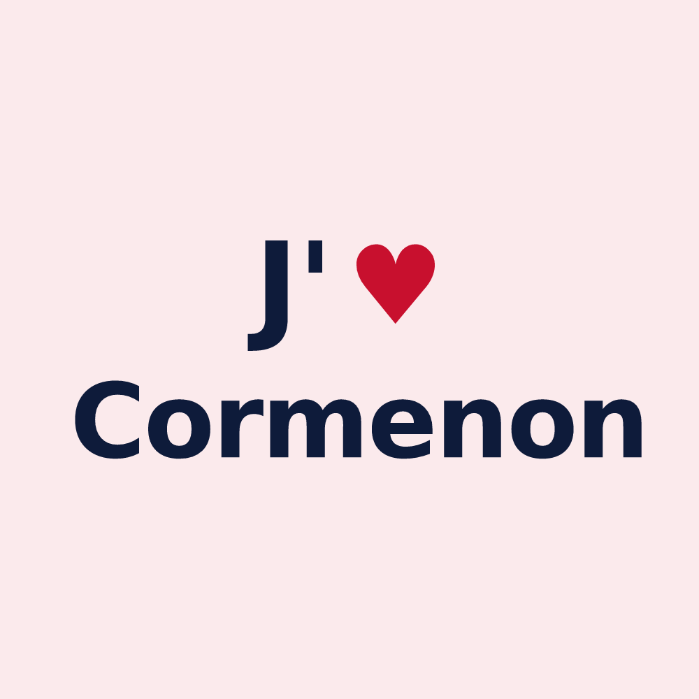 Magnet personnalisé Cormenon — design J'aime Cormenon