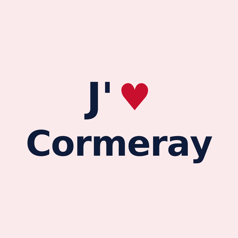 Magnet personnalisé Cormeray — design J'aime Cormeray