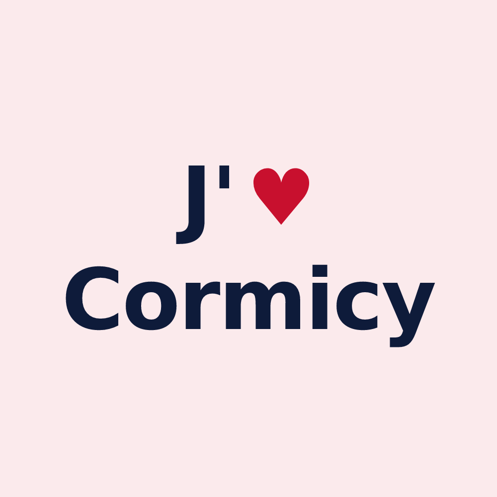 Magnet personnalisé Cormicy — design J'aime Cormicy