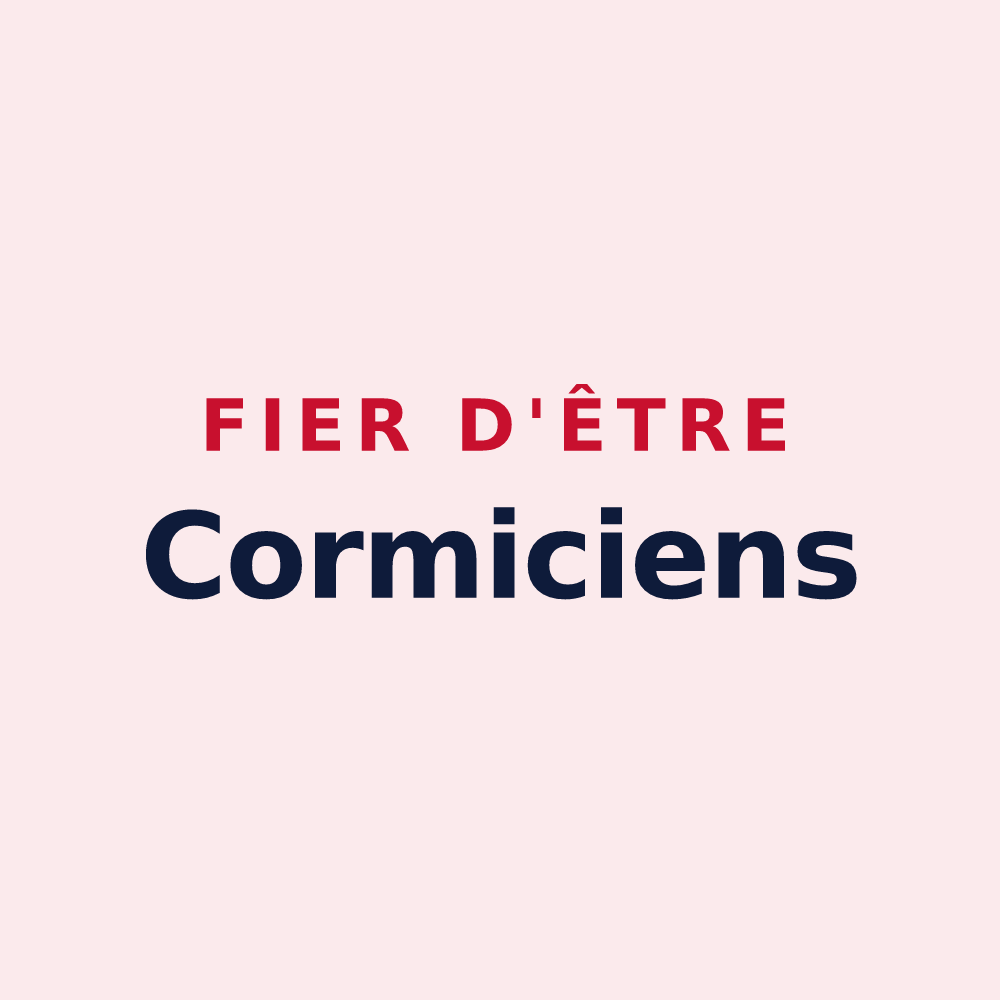 Magnet « Fier d'être Cormiciens » — design pour Cormicy