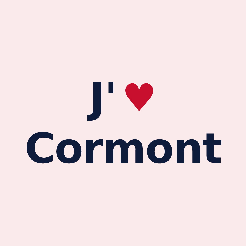 Magnet personnalisé Cormont — design J'aime Cormont