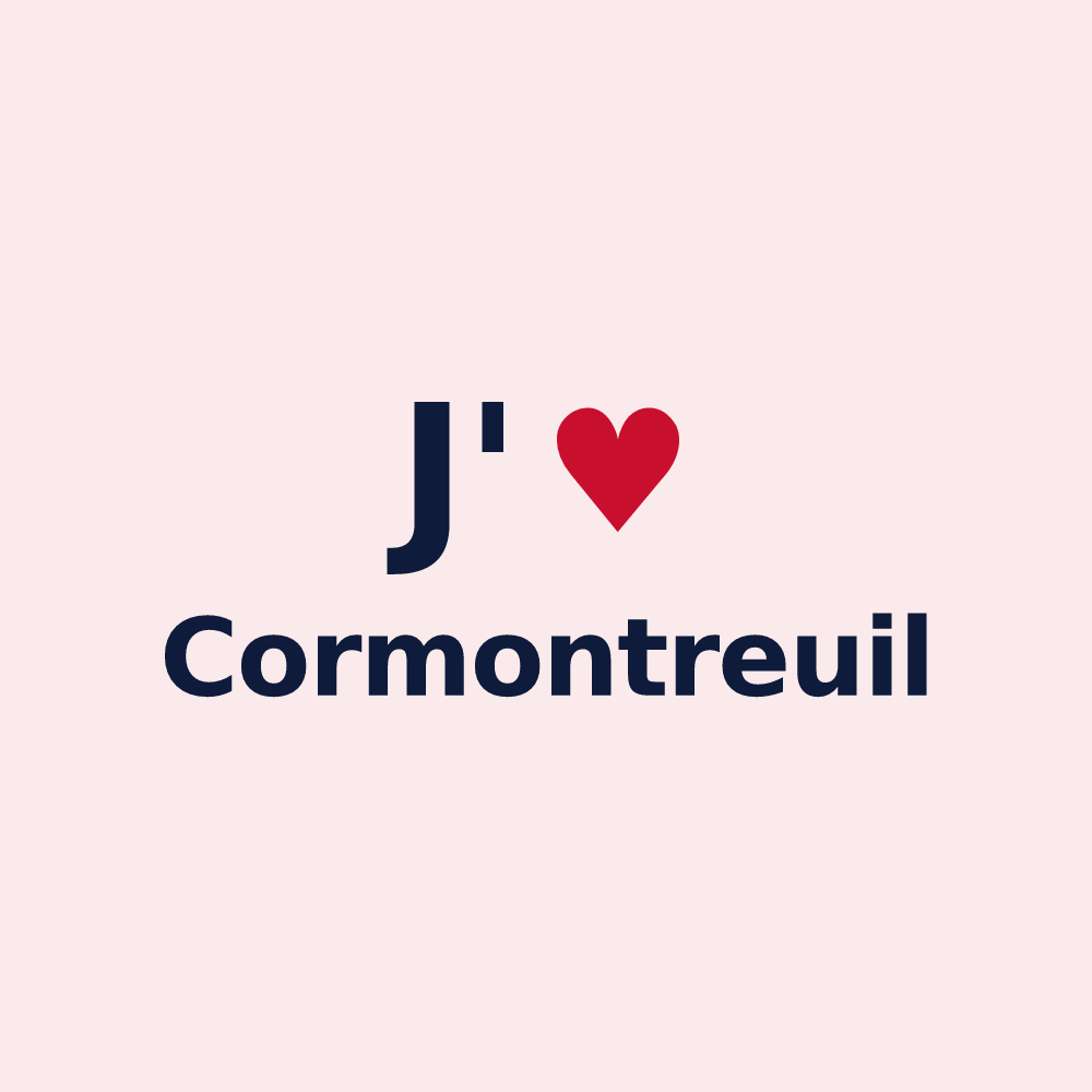 Magnet personnalisé Cormontreuil — design J'aime Cormontreuil
