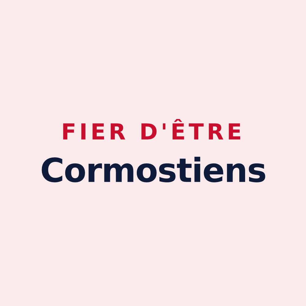 Magnet « Fier d'être Cormostiens » — design pour Cormost