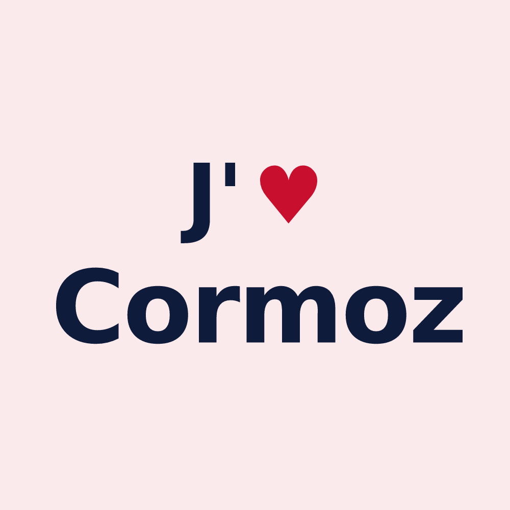Magnet personnalisé Cormoz — design J'aime Cormoz