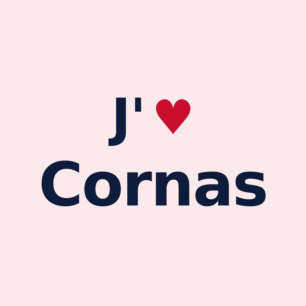 Magnet personnalisé Cornas — design J'aime Cornas