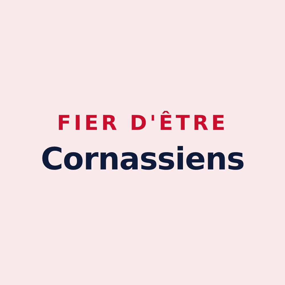 Magnet « Fier d'être Cornassiens » — design pour Cornas
