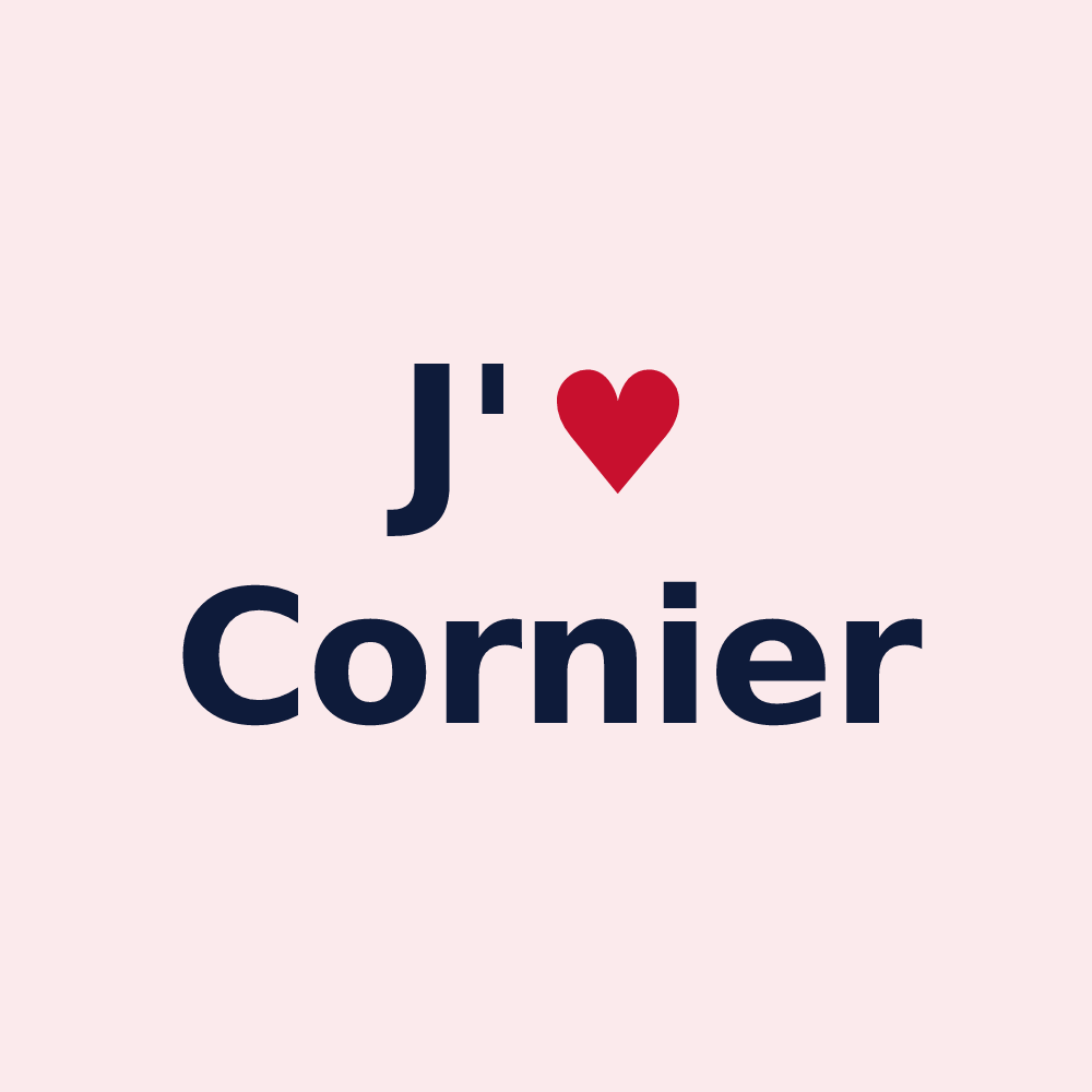 Magnet personnalisé Cornier — design J'aime Cornier