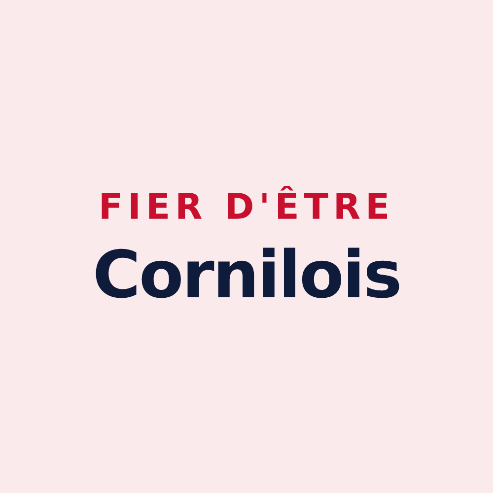 Magnet « Fier d'être Cornilois » — design pour Cornil