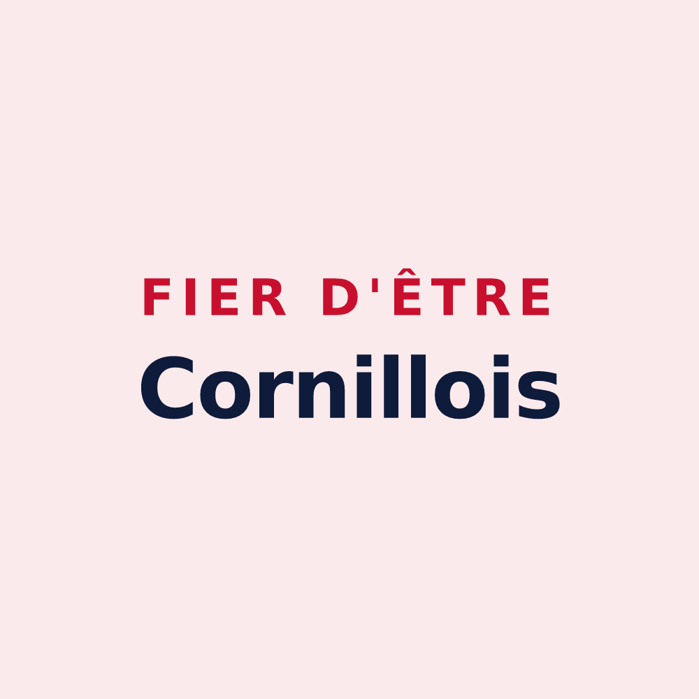 Magnet « Fier d'être Cornillois » — design pour Cornillé-les-Caves