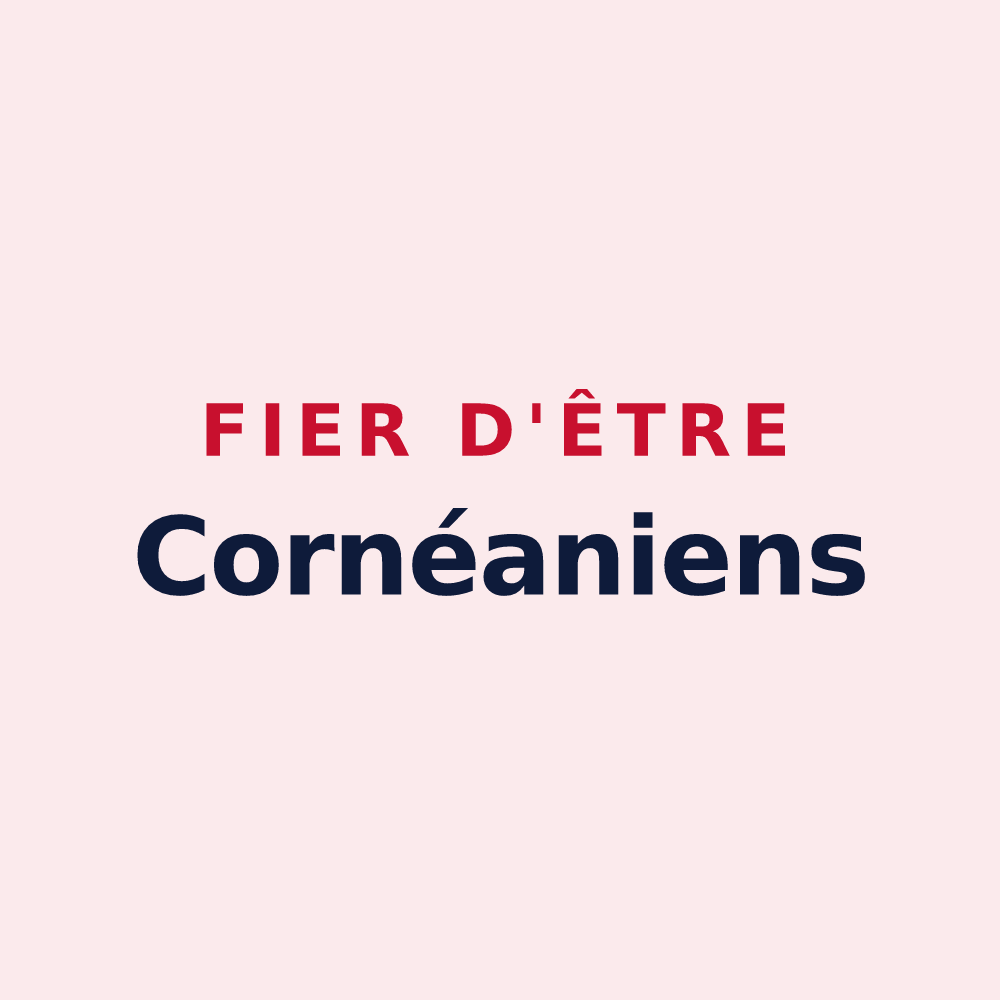 Magnet « Fier d'être Cornéaniens » — design pour Corny-sur-Moselle