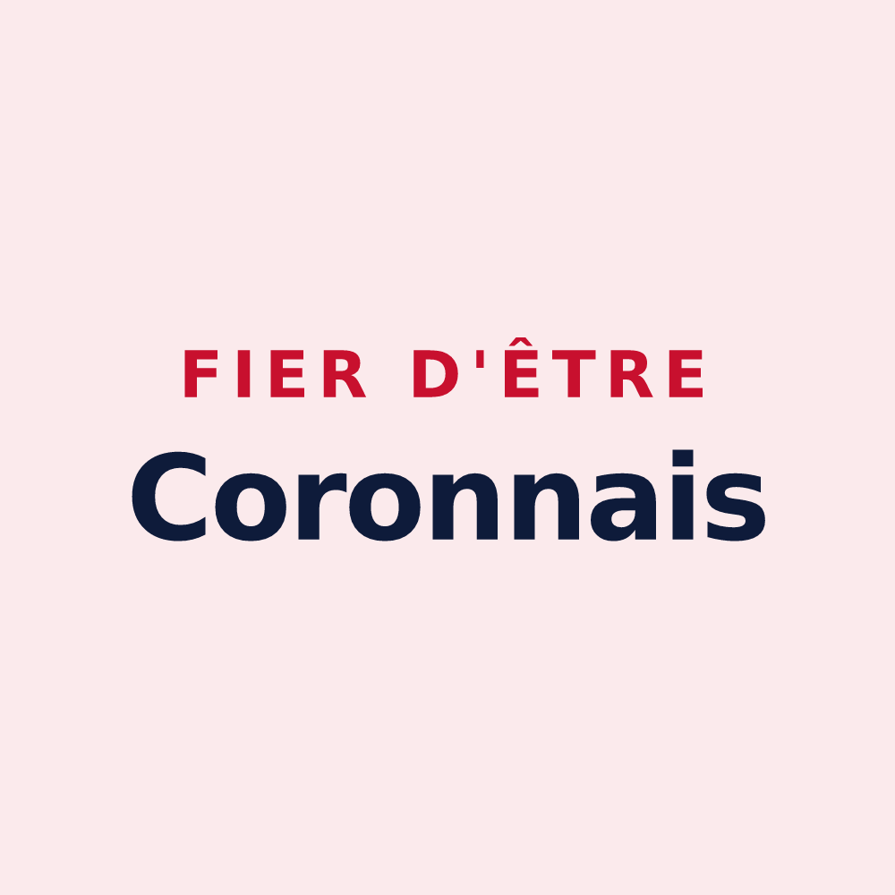 Magnet « Fier d'être Coronnais » — design pour Coron