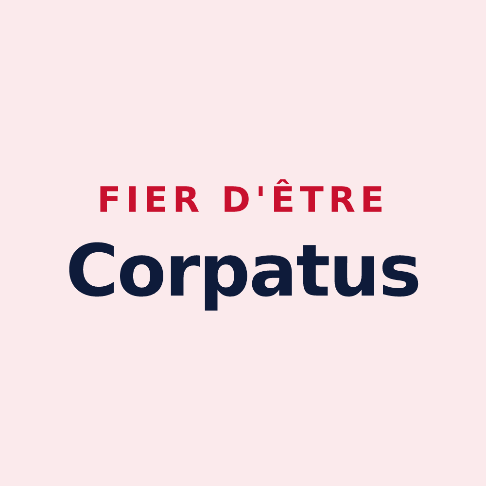 Magnet « Fier d'être Corpatus » — design pour Corps
