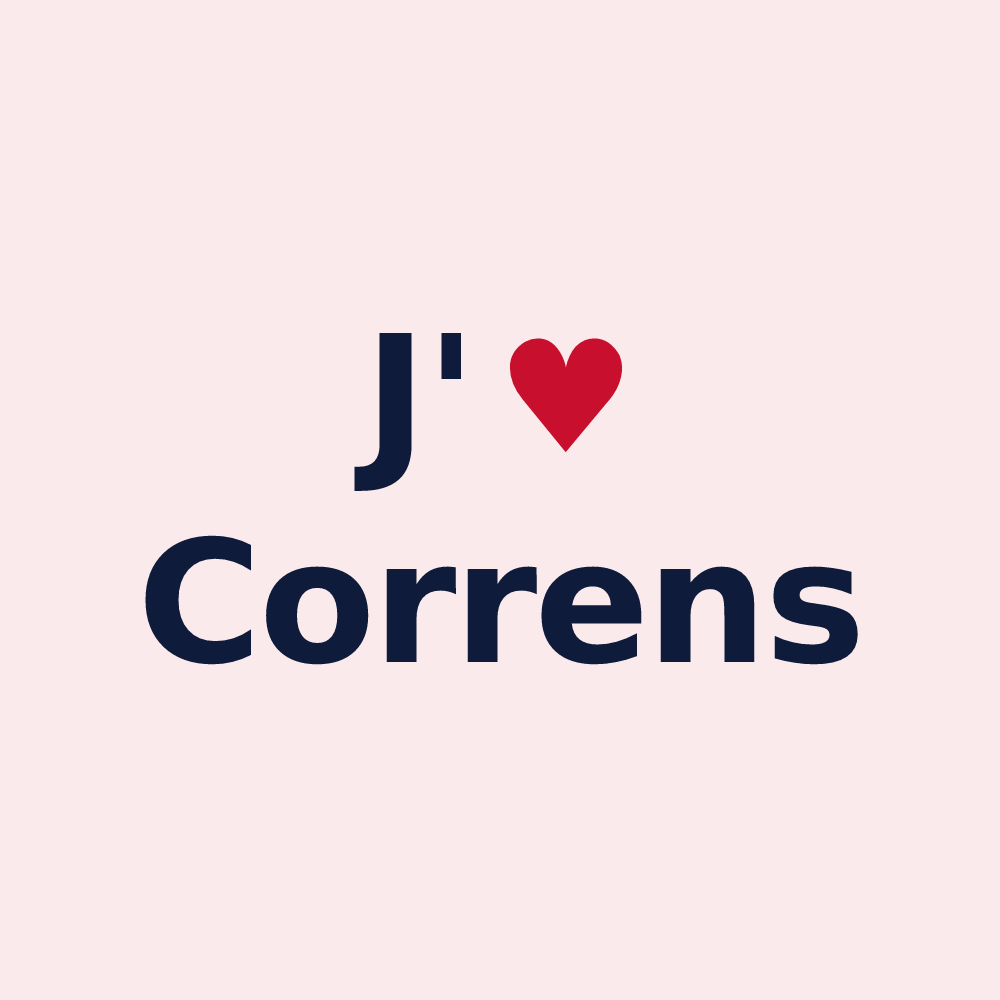 Magnet personnalisé Correns — design J'aime Correns