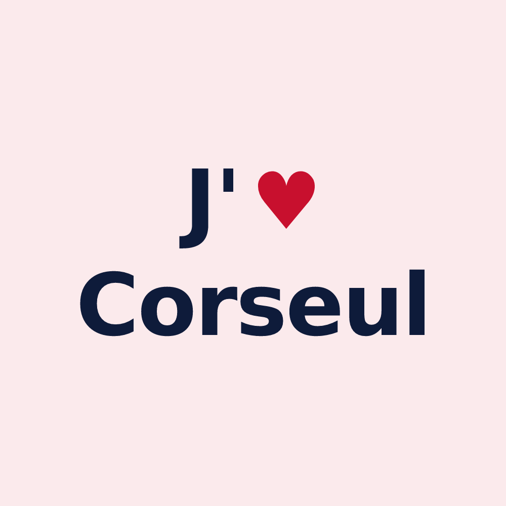 Magnet personnalisé Corseul — design J'aime Corseul
