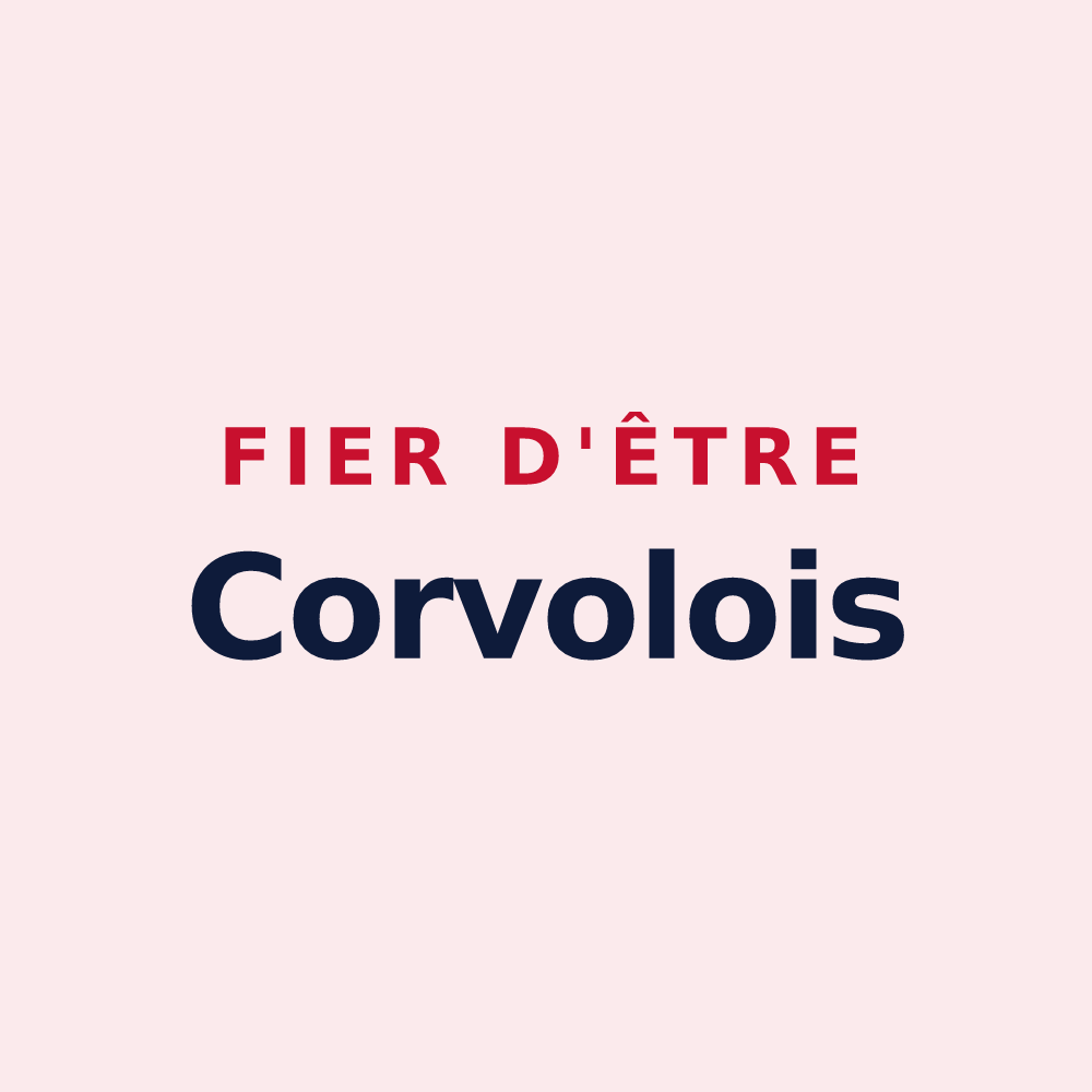 Magnet « Fier d'être Corvolois » — design pour Corvol-l'Orgueilleux