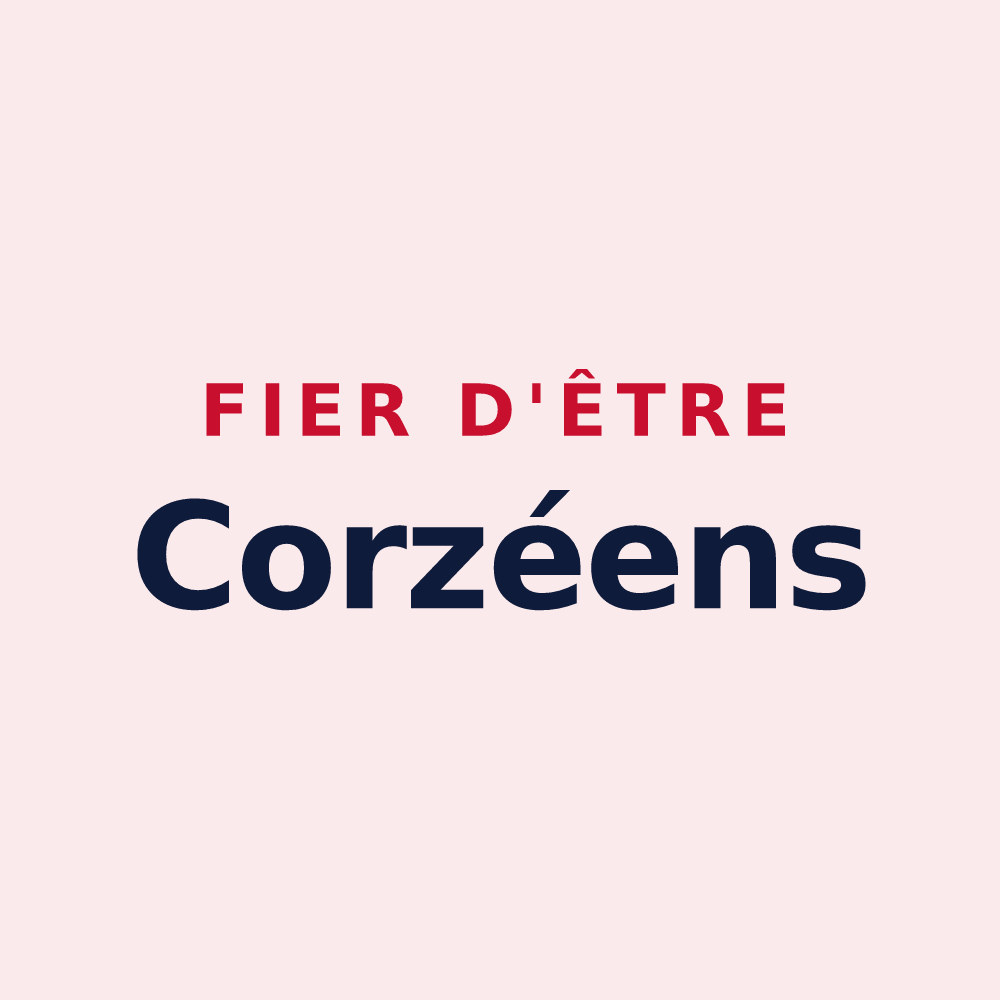 Magnet « Fier d'être Corzéens » — design pour Corzé