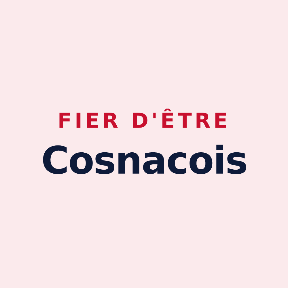Magnet « Fier d'être Cosnacois » — design pour Cosnac