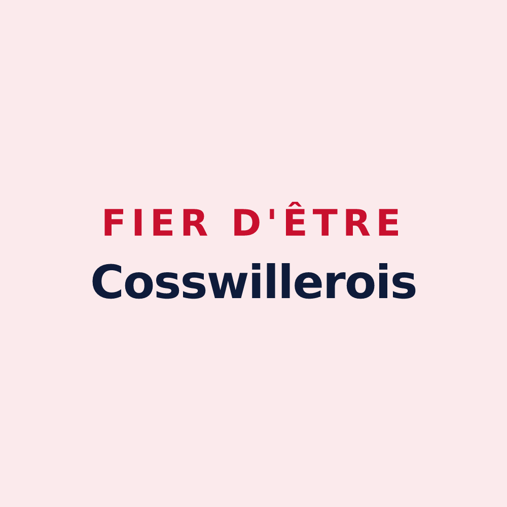 Magnet « Fier d'être Cosswillerois » — design pour Cosswiller