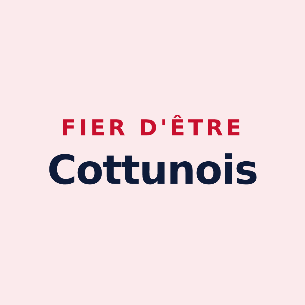 Magnet « Fier d'être Cottunois » — design pour Cottun