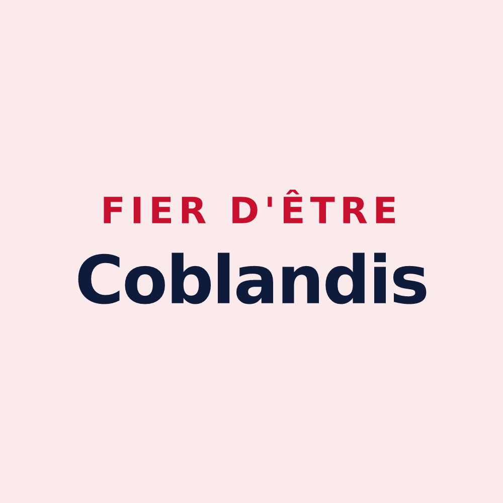 Magnet « Fier d'être Coblandis » — design pour Coublanc
