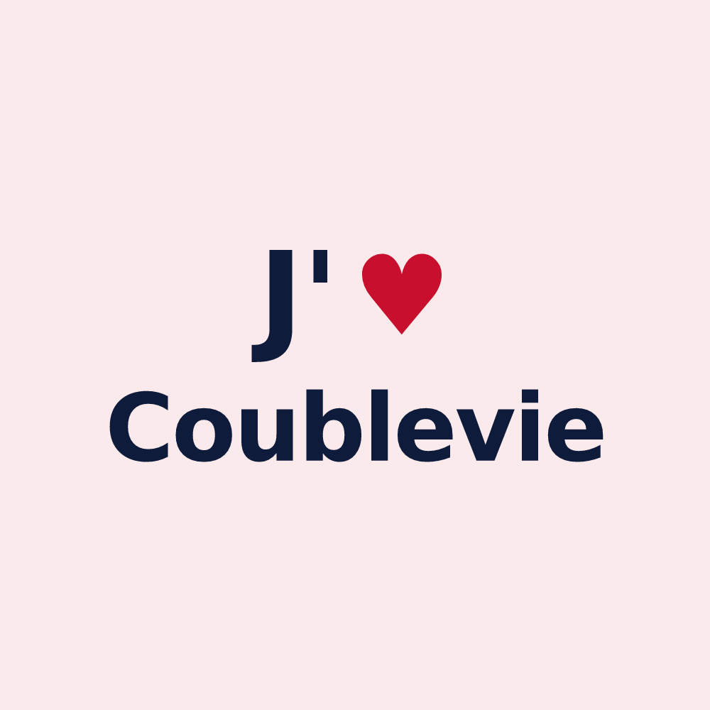 Magnet personnalisé Coublevie — design J'aime Coublevie