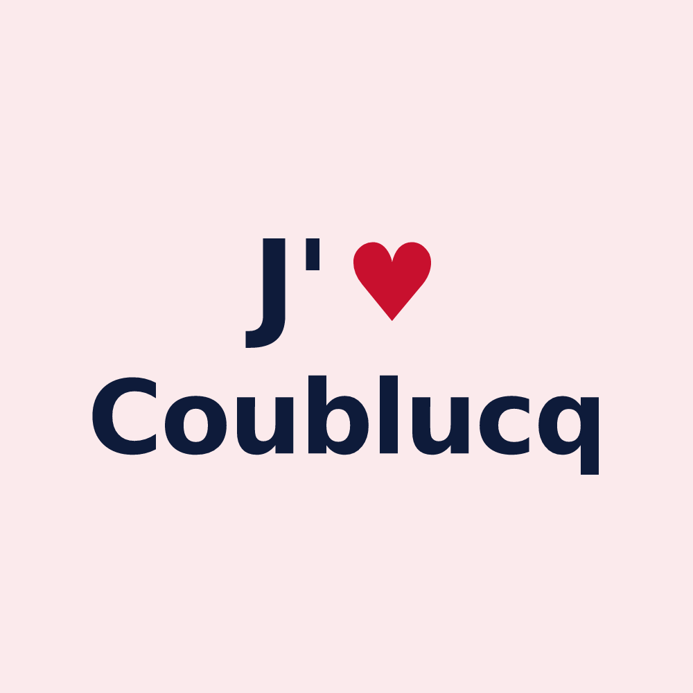 Magnet personnalisé Coublucq — design J'aime Coublucq