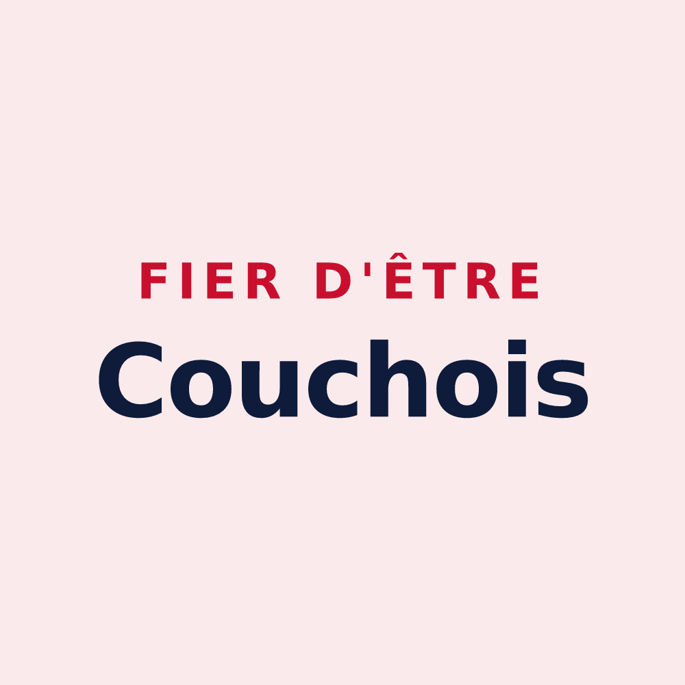 Magnet « Fier d'être Couchois » — design pour Couches