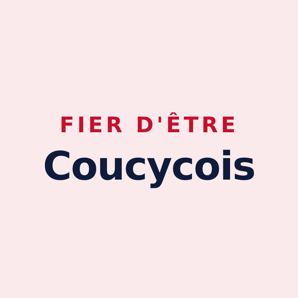 Magnet « Fier d'être Coucycois » — design pour Coucy-lès-Eppes
